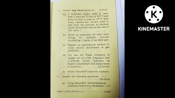 B.Sc 3rd semester Thermal Physics-ll | question paper| CBCS | PHYSICS HONOURS|2022