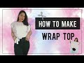 How to make a wrap top  shivani pokhriyal