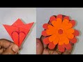 Easy Paper Flower Making Craft//  Paper Flower  Making Step By Step// How to make paper flowers