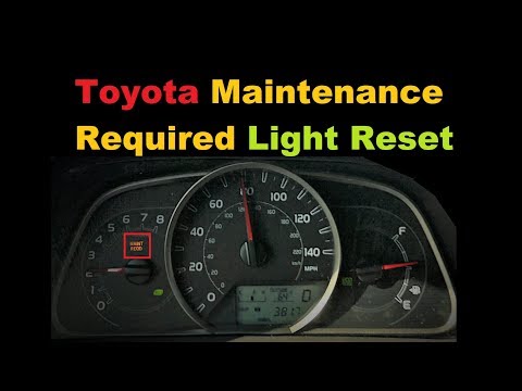 2014 Toyota RAV4 Maintenance Required Light Reset