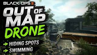 Black Ops 2 Drone OUT OF MAP | Hiding Spots & Swimming