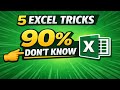 Excel की 5 Secret Tricks | 90% लोग नहीं जानते #exceltricks #excel