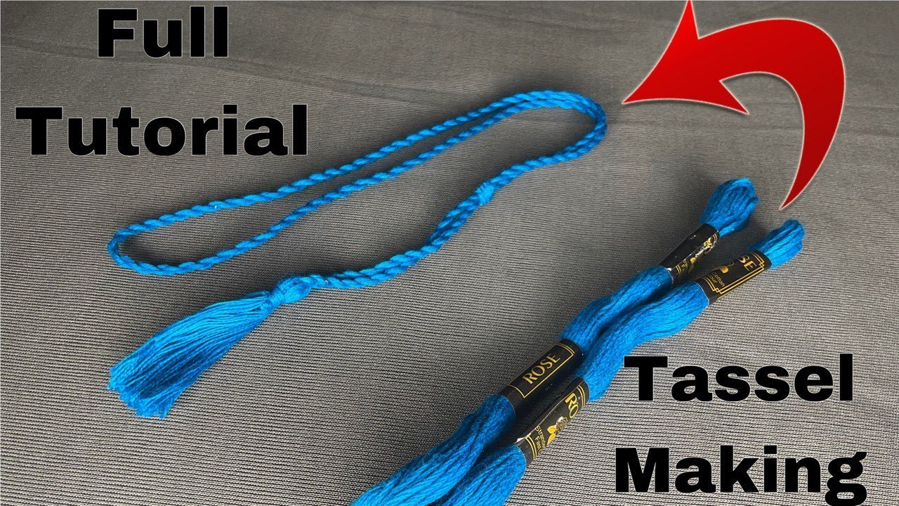 How to Make Twisted Rope।। Jewellery Tassel Making।। Cotton Thread Dori for Necklace।।