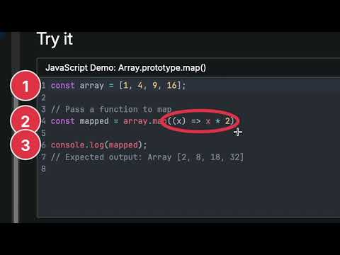 JavaScript Array map in 30 seconds   ScreenDraw Cut - App Demo