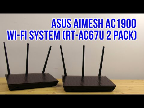 Распаковка Asus AiMesh AC1900 Wi Fi System RT AC67U 2-Pack