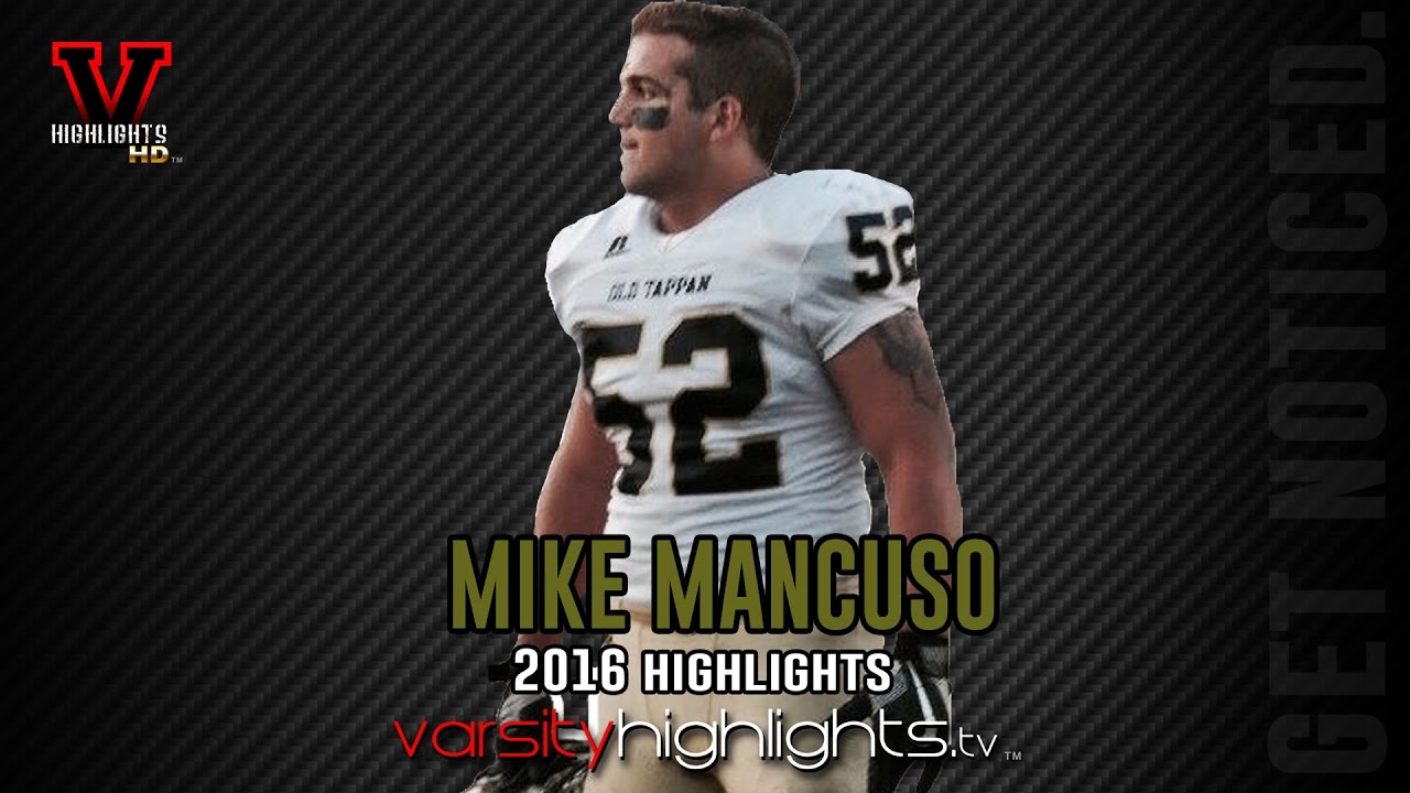 football score Mike Mancuso 2016 Junior Highlights (OL | DL | Old Tappan Golden Knights)