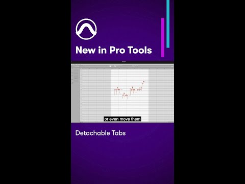 You can now detach the Celemony Melodyne and Clip Effects tabs in Pro Tools as separate windows