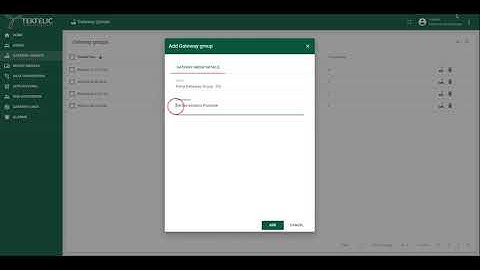 Commissioning a Gateway on TEKTELIC Network Server