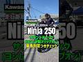 初めての大型デビュー前にも！【Ninja 250】 ヨシムラ仕様の160㎝女性と175㎝男性の足つき＆サウンド紹介🏍️　　#mfd神戸店 #バイク #shorts