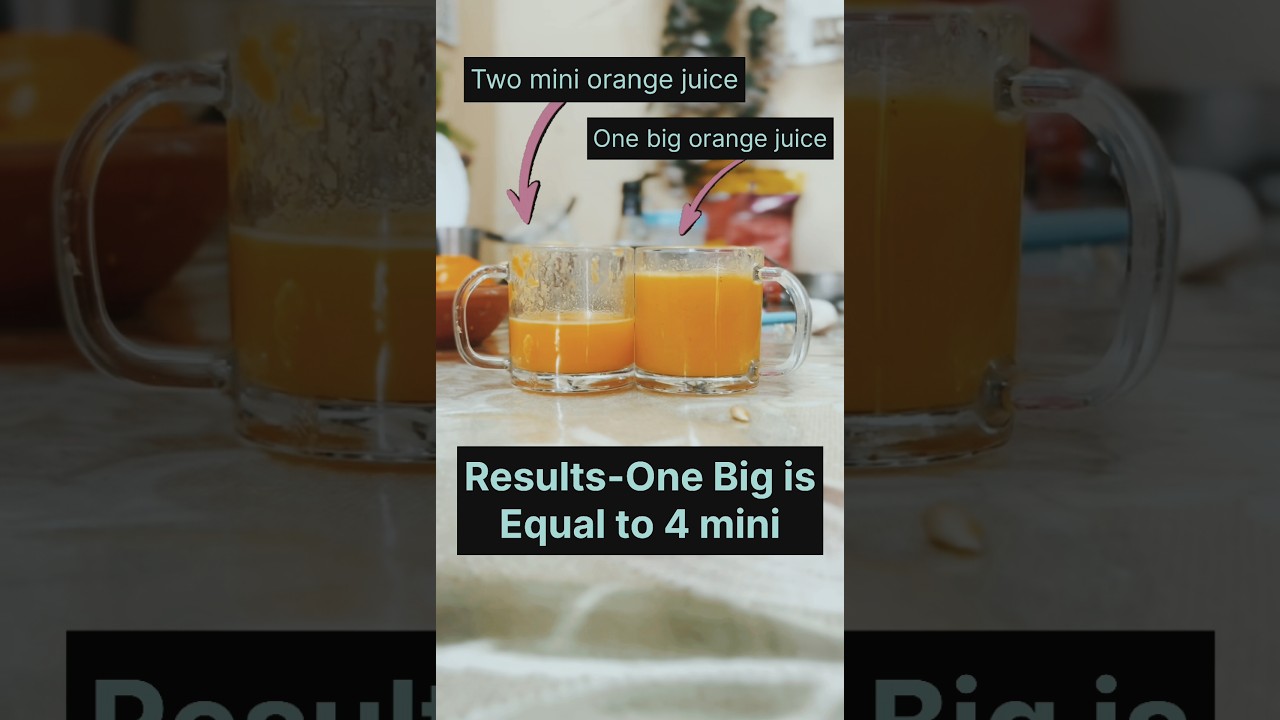 Orange Juice Big Vs Mini 🍊🍸|| #juicewrld #juice #shorts