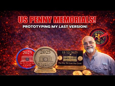 Prototyping the Memorial File for the end of the US Penny! And how to get yours!