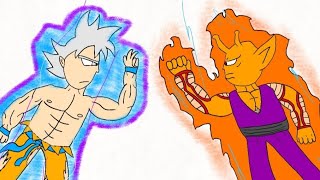 Dragon Ball Devolution. CPU vs CPU fight. Goku vs Piccolo (warning: decent phone quality vid)