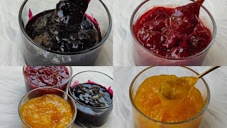 كومبوت التوت الأزرق/الفراولة/المانجا😮كومبوت طبيعي لحشو جميع الحلويات/ 🇲🇦Compotes des fruits