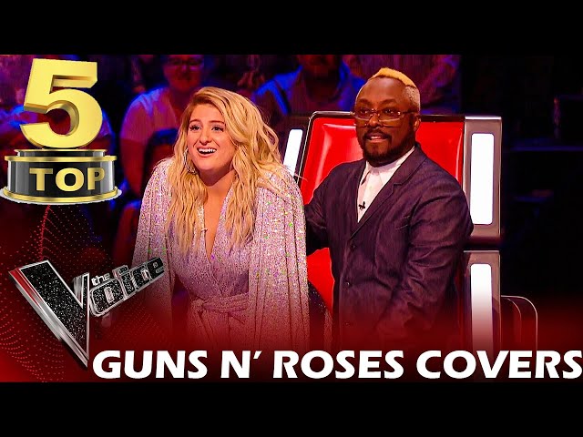 TOP 5 GUNS N' ROSES COVERS ON THE VOICE | BEST AUDITIONS class=