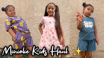 MINIOLIE KIDS CLOTHING HAULS & REVIEW 2023 || GIRLS CLOTHES UNBOXING & REVIEW