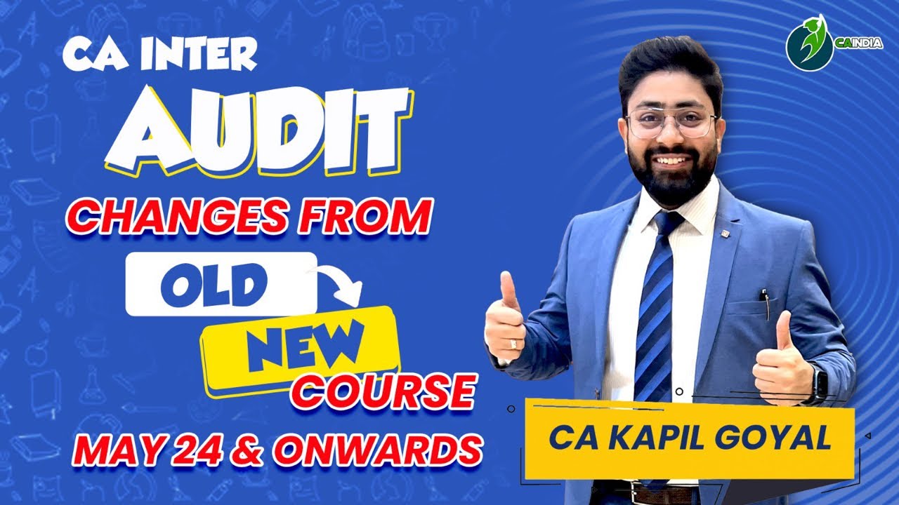100% Free Video and Books for CA Inter Audit May 24 - Addition course ...