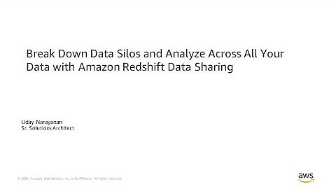 Break Down Data Silos and Analyze Across All Your Data with Amazon Redshift Data Sharing