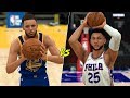 Can Stephen Curry Hit A Half Court Shot Before Ben Simmons Hits A Three? | NBA 2K20