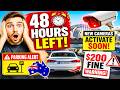 😱 48 Hours Left in Australia | Parking Rule Shock Update | New Cameras + $200 Penalty Alert