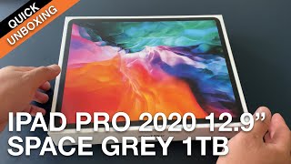 Quick unboxing: ipad pro 2020 12.9-inch space grey 1tb wi-fi & smart
folio black