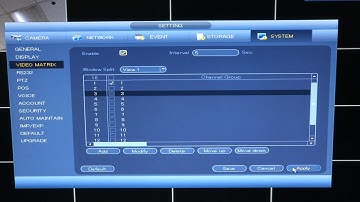 How to use the BNC video matrix output on DVR