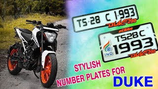 New Model Bike Number Plates