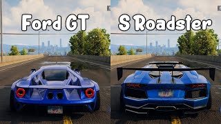 NFS Unbound: Ford GT vs Lamborghini Aventador S Roadster - WHICH IS FASTEST (Drag Race)