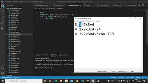 Python. Factorial de un numero.