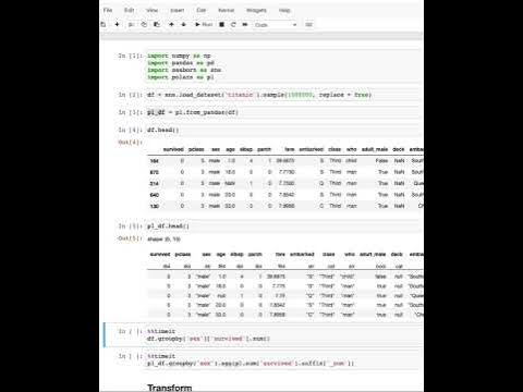 Polars - 10x faster than pandas, a #python library in #rust #pandas # ...