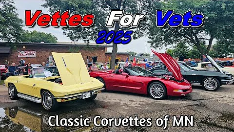 AWESOME CAR SHOW !! Vettes for Vets Car Show 2025 - classic cars - hot rods - muscle cars