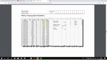 08. Formázás - 2018. május emelt Táblázatkezelés - Papírgyűjtés