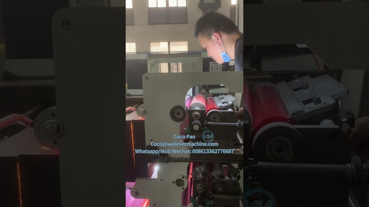 Mini Adhesive Cello Tape 3 Color Printing Cutting Machine,Máquina cortadora de cinta de 3 colores