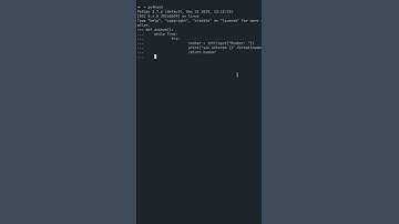 Ask For A Number Input In Python - 1 Minute Tutorial #shorts