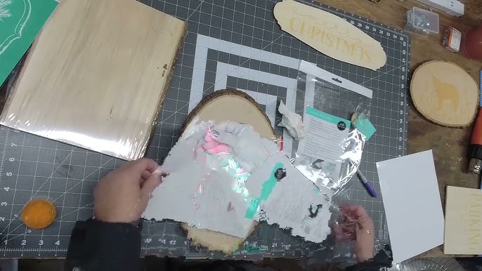 How to Wood Burn with Torch Paste using a ChalkCouture Stencil 