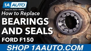 How To Replace Rear Axle Seals and Bearings 9813 Ford F150 Truck