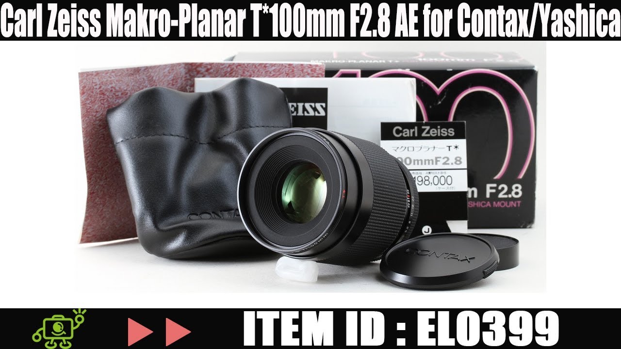 Carl Zeiss Makro-Planar T*100mm F2.8 AE for Contax/Yashica ID:EL0399