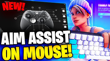 NEW METHOD to get AIM ASSIST on KEYBOARD & MOUSE in FORTNITE!