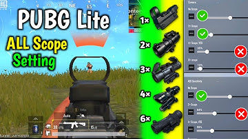 pubg lite all scope settings || pubg lite sensitivity setting || pubg lite me scope kaise set karen