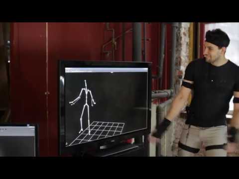 慣性センサ式モーションキャプチャ「Shadow」デモ（全身動作