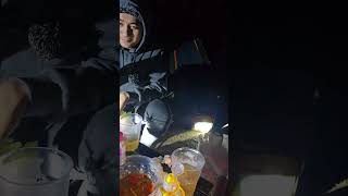 Curious Black Bear Cub Approaches Campers