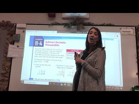 11-4 Subtract Decimals Thousandths