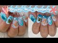 HOW TO DO REVERSE NAIL STAMPING| OCEAN NAILS| MANIOLOGY