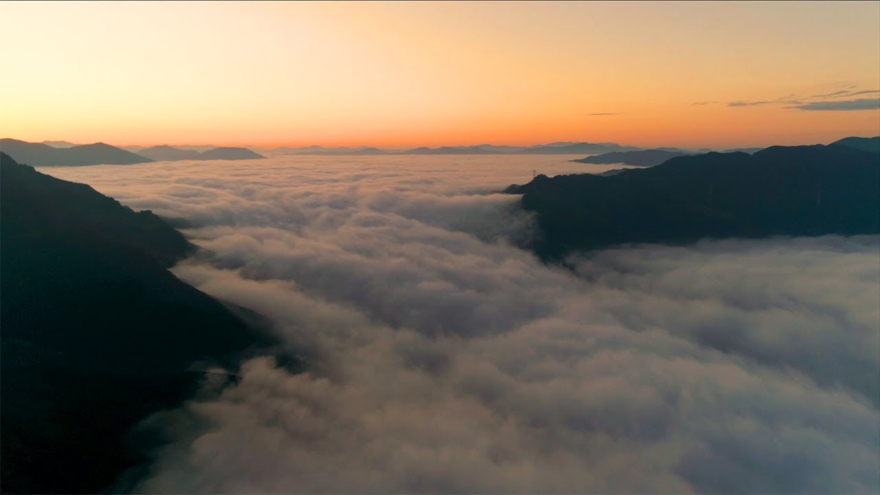 絶景 大洲長浜 肱川あらし19ドローン空撮 4k Youtube