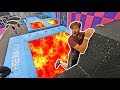 FLOOR IS LAVA AT TRAMPOLINE PARK!