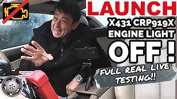 LAUNCH X431 CRP919X BT OBD2 Scanner - Live Demo Check Engine Light Clear- Bi-Directional Graph Demo.