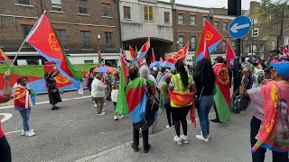 The 33rd Independence Day of Eritrea outside the London embassy.