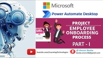 Power Automate Desktop || Project #1: HR-gebruiksvoorbeeld - Onboardingproces voor medewerkers - ...