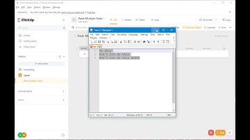 ClickUp - Paste Multiple Tasks