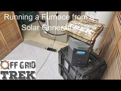 Run a Furnace from a Solar Generator