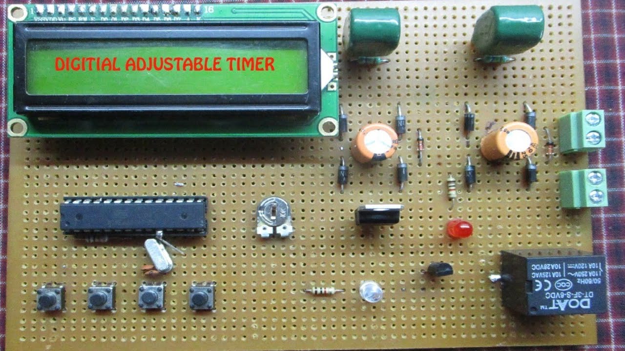 MAKE A ARDUINO ADJUSTABLE TIMER CONTROL WITH LCD DISPLAY - YouTube